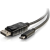 Scheda Tecnica: C2G 2.7m (9ft) USB C To Dp ADApter Cable Black - - 4k Audio / Video Adapter Adattatore Video Esterno USB-c