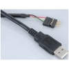 Scheda Tecnica: Akasa EXUSBIE-40 - USB Cable ADApter with internal male - header to external USB type connector