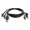 Scheda Tecnica: StarTech .com Cavo KVM doppio HDMI da 1,8 m, USB - 2.0, audio jack 3,5 mm, cavo combinato universale compatibi