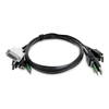 Scheda Tecnica: StarTech .com 6ft (1.8m) Dual-Display KVM Cable - HDMI and DisplayPort to DVI and DP, USB 2.0, 3.5mm, Univers