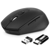Scheda Tecnica: Atlantis Land Mouse P009-M7030-G Wireless USB-c Ottico 4 - Tasti 800/1200/1600 DPI 2x Mini Ricevitore Nano Size USB+US