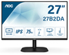 Scheda Tecnica: AOC 27B2DA 27, Panel resolution 1920x1080 - Refresh rate 75 Hz, Panel type IPS, HDMI HDMI 1.4 x 1, D-SU