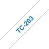 Scheda Tecnica: Brother Tc-203 Laminated Tape 12mm 7.7 - BRedher Gloss Laminated Labelling Tape 12mm. Blu/white