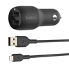 Scheda Tecnica: Belkin Caricabatterie Da Auto Con Doppia Porta USB-a 12w - Nero