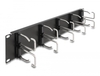 Scheda Tecnica: Delock 19" Cable Management Routing Panel - With 10 Metal Hooks 2U Black