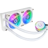 Scheda Tecnica: Cooler Master MasterLiquid PL240 Flux White Edition 2 x - 120mm, 0-2300 RPM, 72.37 CFM, 2.96 mmH2O, 4-Pin, 1.43 kg