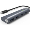 Scheda Tecnica: Techly Hub USB-c Superspeed 4 Porte USB3.0 Con Pd - Alluminio