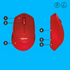 Scheda Tecnica: Logitech M330 SILENT PLUS 3 pulsanti senza fili 2.4 - GHz ricevitore wireless USB rosso