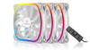Scheda Tecnica: Enermax SquA RGB White 3x 120 mm, 300 - 1500 RPM, LED, 5 V - 4 pin / 4 pin