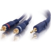 Scheda Tecnica: C2G Velocitay Cavo Audio 27 AWG Rca (m) Jack Stereo - Da 3,5 Mm (m) 2 Male Schermato