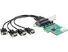 Scheda Tecnica: Delock Pci Express Card To 4 X Serial Rs-232 - High Speed 921k + Voltage Supply
