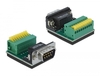 Scheda Tecnica: Delock ADApter D-sub 9 Pin Male - To Terminal Block 9 Pin + Push Button