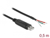 Scheda Tecnica: Delock ADApter Cable USB 2.0 Type - To Serial Rs-232 + 3 Open Wires 0.5 M