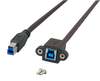 Scheda Tecnica: IC INTRACOM OEM Cavo Prolunga USB 3.2 - Superspeed B/b M/F Da Pannello 1,8m Nero