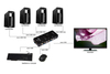 Scheda Tecnica: LINK Switch Kvm Manuale Per 4 Pc USB/VGA Con 1 Mouse, 1 - Keyb. USB E 1 Monitor VGA Con Cavi Inclusi
