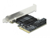 Scheda Tecnica: Delock 5 Port SATA Pci Express X4 Card - Low Profile Form - Factor