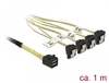 Scheda Tecnica: Delock Cable Mini SAS HD Sff-8643 - > 4 X SATA 7 Pin Angled 1 M