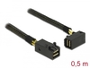 Scheda Tecnica: Delock Cable Mini SAS HD Sff-8643 - > Mini SAS HD Sff-8643 Angled 0.5 M