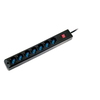 Scheda Tecnica: Atlantis Land Multipresa P011-SL3007-B 7 Posti Schuko - Interruttore Nera