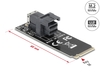 Scheda Tecnica: Delock ADApter M.2 Key - M To Sff-8643 NVMe 2260