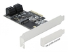 Scheda Tecnica: Delock Scheda PCI Express x4 4 porte SATA e 1 slot M.2 - Key B - Fattore di forma basso profilo