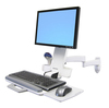 Scheda Tecnica: Ergotron Braccio Monitor E Keyb. A Parete Serie 200 - Combo Bianco Staffa Monitor Keyb. Combo Workstation Scri