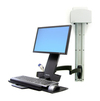 Scheda Tecnica: Ergotron Braccio Monitor E Keyb. A Parete Serie 200 - Combo Staffa Monitor Keyb. Combo Workstation Scrivania S