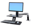 Scheda Tecnica: Ergotron Braccio Monitor E Keyb. Workfit-a HD - Workstation Scrivania Sit-stand Scrivania Regolabile Ergono