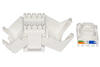 Scheda Tecnica: LINK Presa Rete Keystone Jack RJ45 Cat.6a - A UTP Tooless Colore Bianco 180 ontatti Dorati 50 Micron