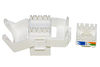 Scheda Tecnica: LINK Presa Rete Keystone Jack RJ45 Cat.6 - UTP Tooless Colore Bianco 180 ontatti Dorati 50 Micron