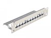 Scheda Tecnica: Delock 10" Keystone Patch Panel - 12 Port + Strain Relief 1U Grey
