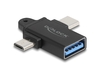 Scheda Tecnica: Delock Adapter USB 10GBps - 2" 1 USB-a Female To USB Type-c Male + USB Micro-b Male Otg