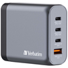 Scheda Tecnica: Verbatim Gnc-140 Gan Charger 4 Port 140w USB A/c (eu/uk/us) - 