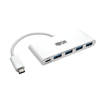 Scheda Tecnica: EAton Tripp Lite 4-port USB 3.1 USB-c To USB-a Hub W/ USB-c - Charging Port 5GBps - Hub - 4 X Superspeed USB 3.0 - Deskt