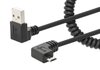 Scheda Tecnica: Manhattan Cavo Di Ricarica USB-a Micro-USB 1m Spiralato - Nero