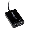 Scheda Tecnica: StarTech Black Slim Mini Jack Headphone Splitter Cable - ADApter - 3.5mm Male to 2x 3.5mm Female