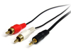 Scheda Tecnica: StarTech Stereo Audio Cable 3.5mm Male To 2x Rca Male 0.92m - 