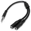 Scheda Tecnica: StarTech Slim Stereo Split Cable 3.5m Male To 2x 3.5mm - Female ok