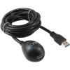 Scheda Tecnica: InLine Cavo USB 3.0, Prolunga, Type male / female - Nero, Con Piedistallo, 3m