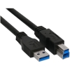 Scheda Tecnica: InLine Cavo USB 3.0, Type male Type B male - Nero, 5m