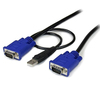 Scheda Tecnica: StarTech 2-in-1 Ultra Thin USB KVM Cable Kvm Cable 4.57m - 