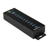 Scheda Tecnica: StarTech 10-Port Industrial USB 3.0 Hub with External Power - ADApter - ESD e 350W Surge Predection (H