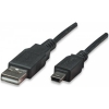 Scheda Tecnica: Manhattan Cavo USB 2.0 - male/mini B 5 Pin male 1,8 Male Nero