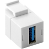 Scheda Tecnica: Goobay ADAttatore Keystone 2x USB 3.0 female Bianco - 