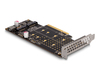 Scheda Tecnica: Delock Pci Express X8 Card To 2 X Internal NVMe M.2 Key M - Bifurcation - Low Profile Form Factor