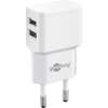 Scheda Tecnica: Goobay Caricatore Da Muro - 2 Porte USB Slim Design 12w Bianco