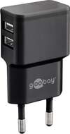 Scheda Tecnica: Goobay Caricatore Da Muro - 2 Porte USB Slim Design 12w Nero