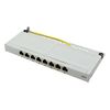 Scheda Tecnica: Logilink Mini Panello Patch Cat.6, Schermato, 0,5U, 8 - Porte, Grigio