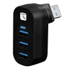 Scheda Tecnica: Techly Mini Hub Redante Con 3 Porte USB 3.0 Nero - 