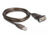 Scheda Tecnica: Delock ADApter USB 2.0 Type-a To 1 X Serial Rs-232 D-sub 9 - Pin Male + Nuts 1.5m